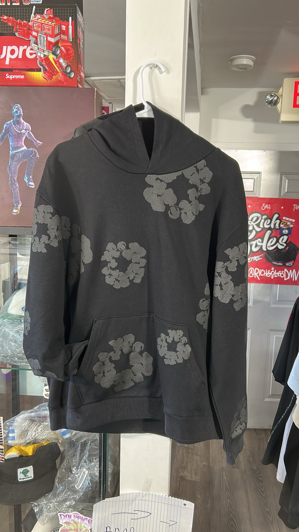 Black Monochrome Hoodie