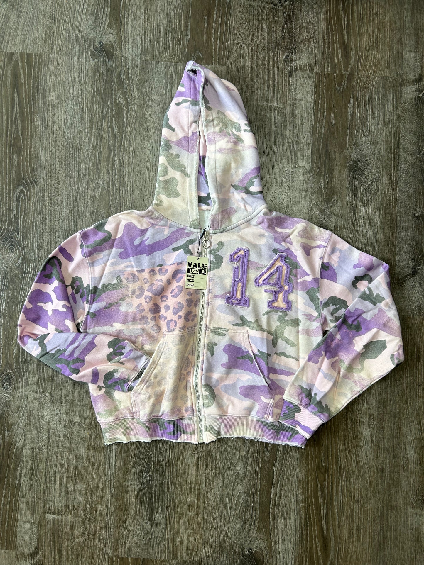 ‘Purple Wayne’ zip up hoodie